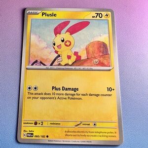plusle - 060/182 (common) — pokemon: paradox rift